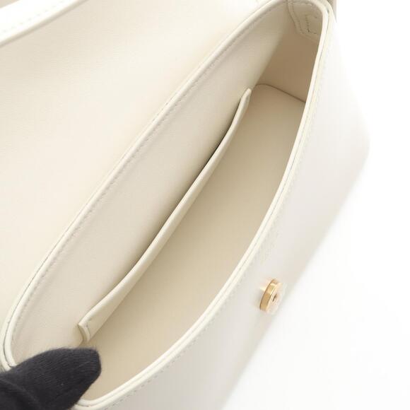 Celine Triomphe Shoulder Bag Ivory White leather - Picture 3 of 4